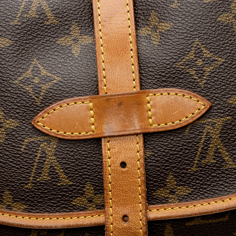 Louis Vuitton Vintage Monogram Canvas Saumur 30 Messenger Bag (SHF-20797)
