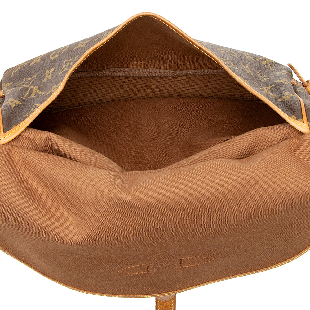 Louis Vuitton Vintage Monogram Canvas Saumur 30 Messenger Bag (SHF-20797)