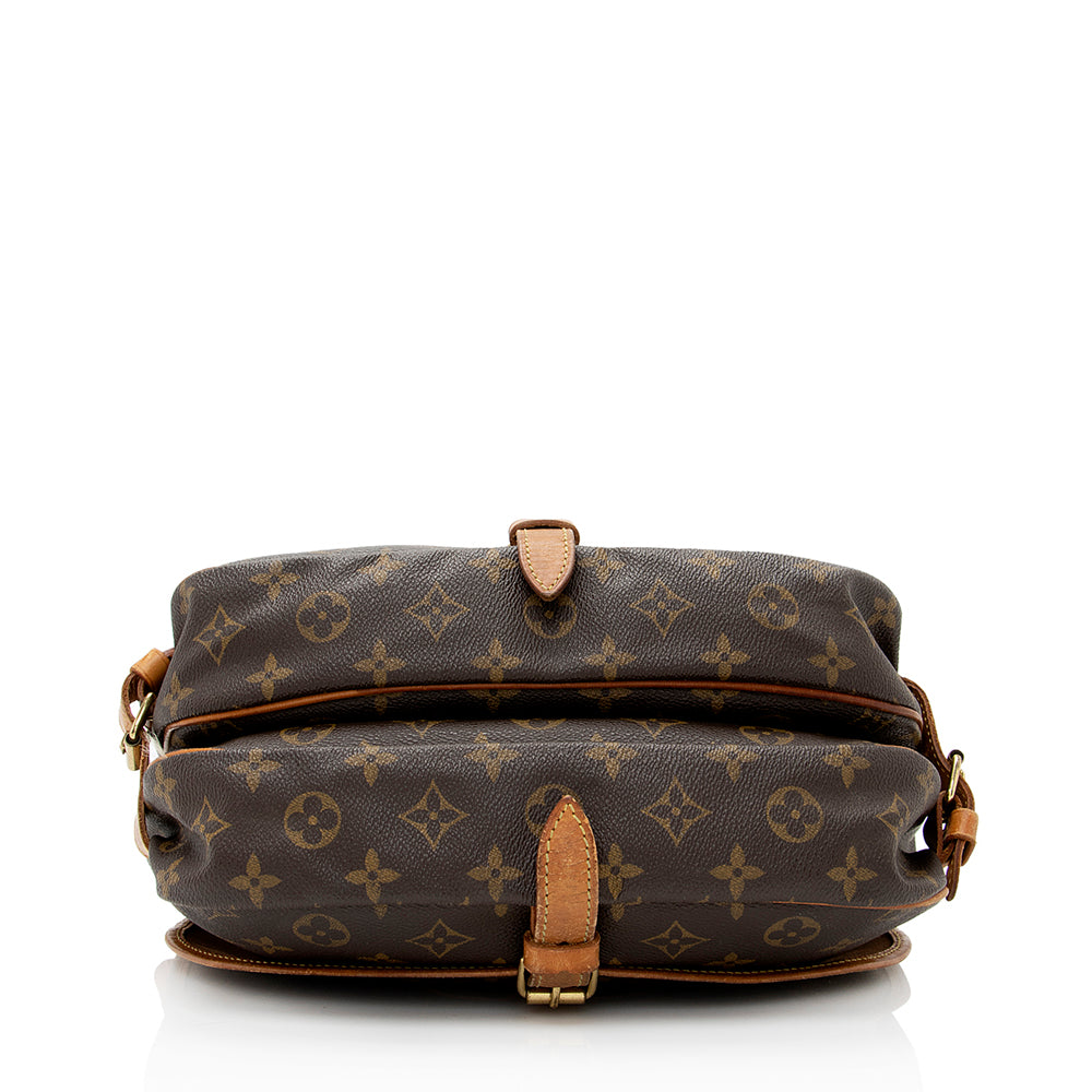 Louis Vuitton Vintage Monogram Canvas Saumur 30 Messenger Bag (SHF-20683)