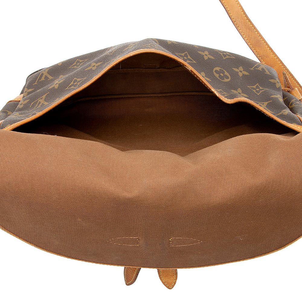 Louis Vuitton Vintage Monogram Canvas Saumur 30 Messenger Bag (SHF-20683)
