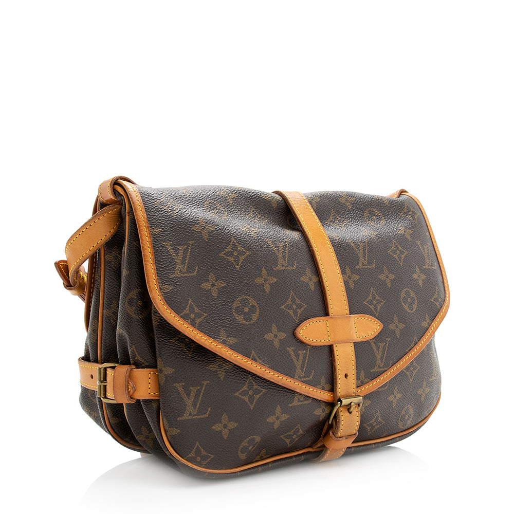Louis Vuitton Vintage Monogram Canvas Saumur 30 Messenger Bag (SHF-F6ygbP)