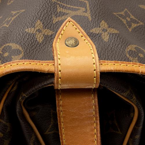 Louis Vuitton Vintage Monogram Canvas Saumur 35 Messenger Bag - FINAL SALE (SHF-23940)