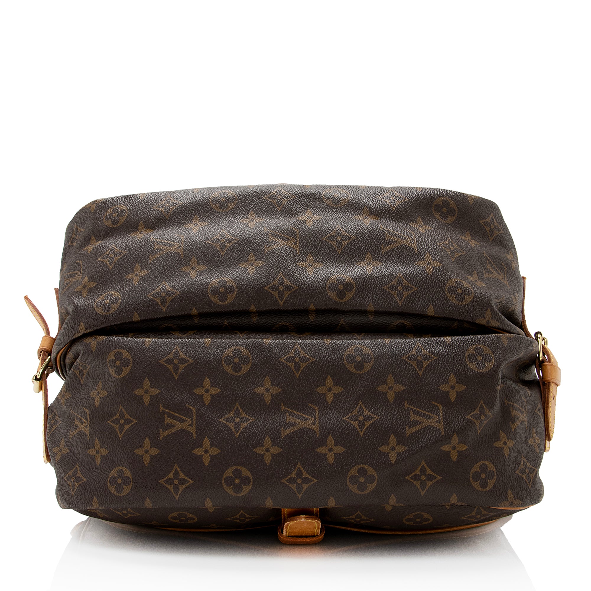 Louis Vuitton Vintage Monogram Canvas Saumur 35 Messenger Bag (SHF-22921)