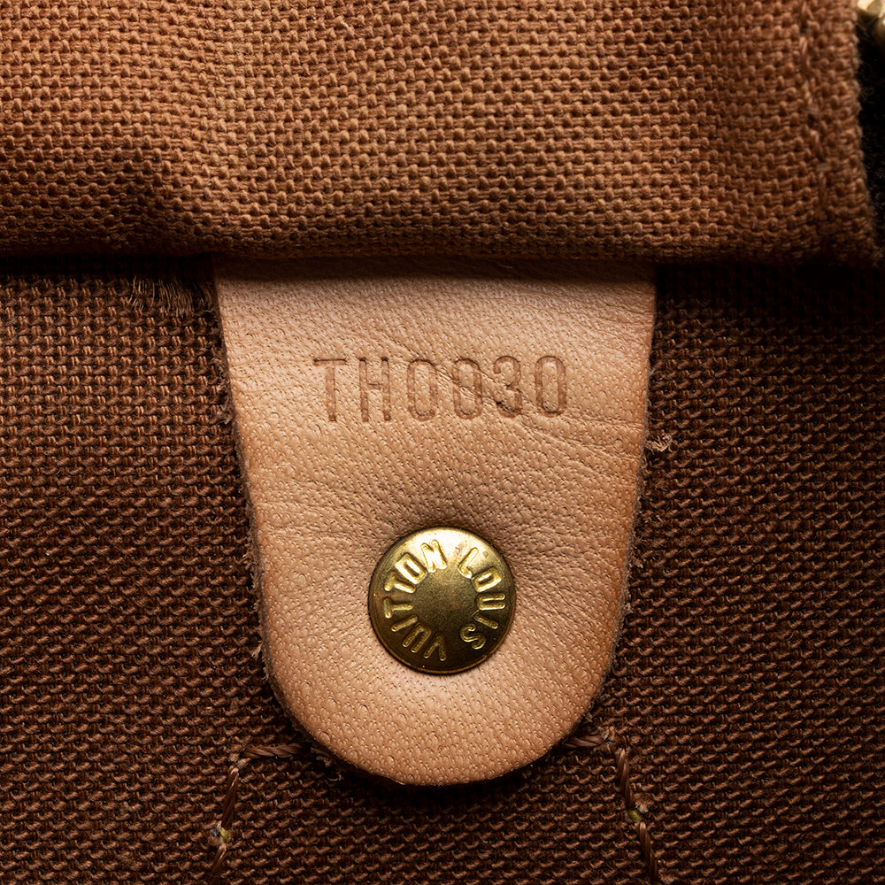 Louis Vuitton Vintage Monogram Canvas Speedy 30 Satchel (SHF-16685)