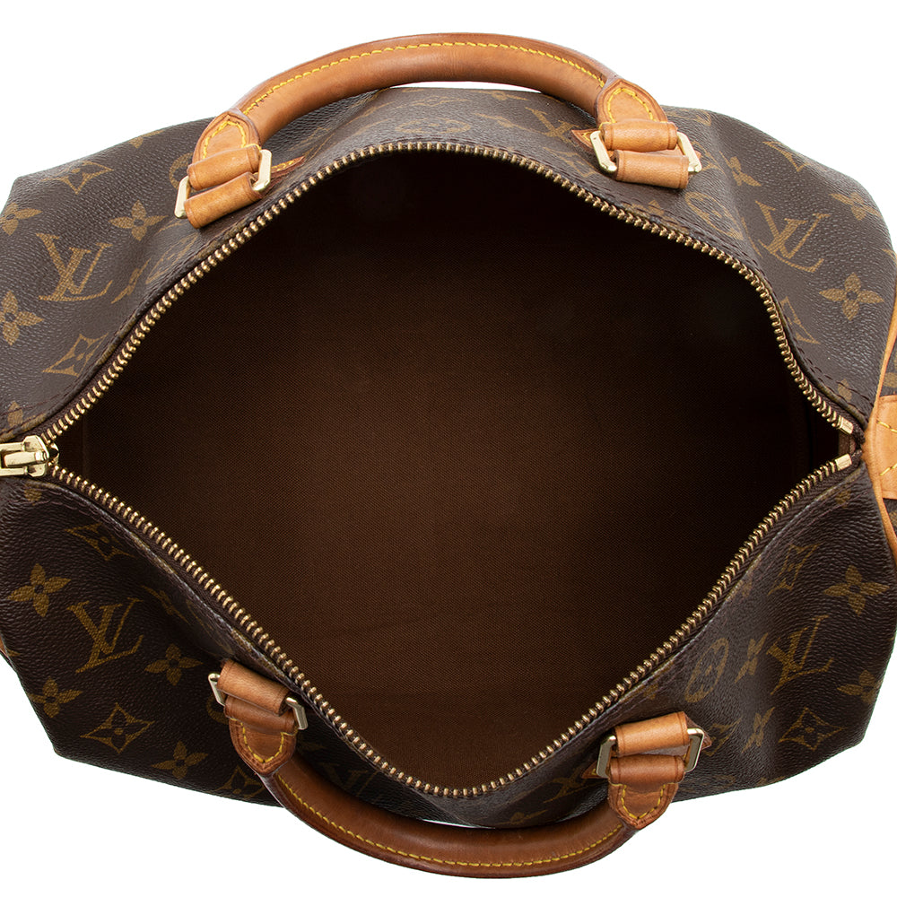 Louis Vuitton Vintage Monogram Canvas Speedy 30 Satchel (SHF-16685)