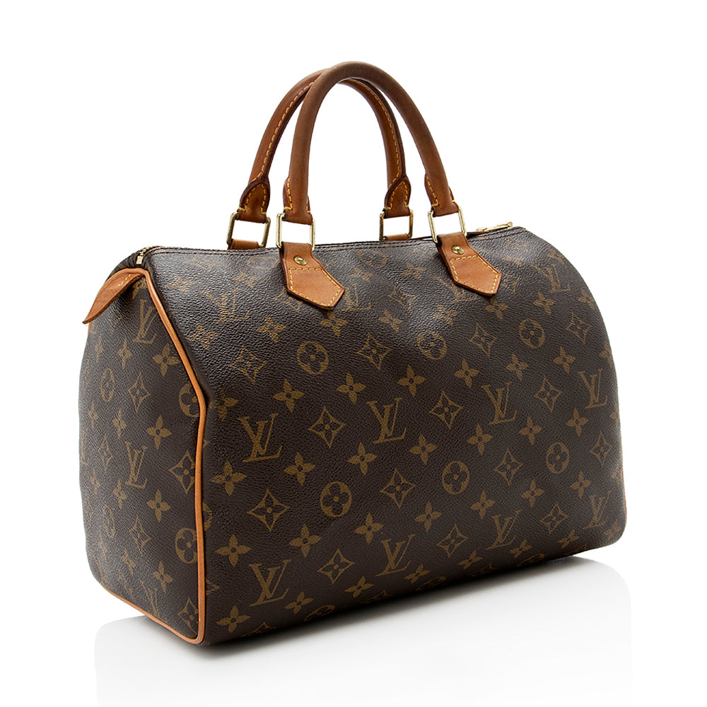 Louis Vuitton Vintage Monogram Canvas Speedy 30 Satchel (SHF-Nnx6Aj)