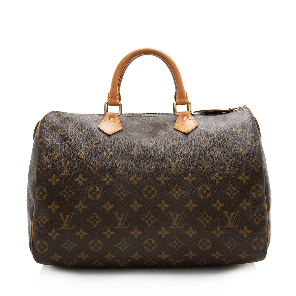 Louis Vuitton Speedy 35 Monogram Canvas Satchel Bag