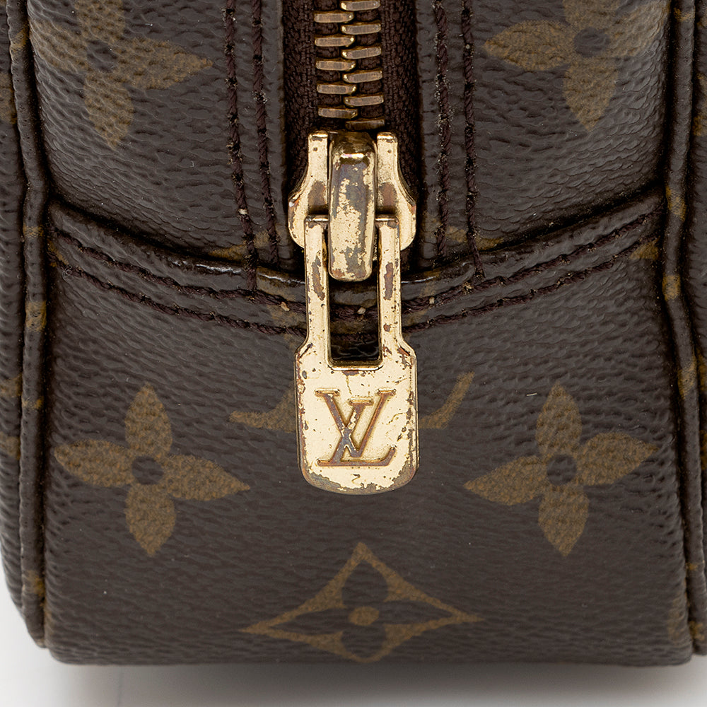 Louis Vuitton Vintage Monogram Canvas Trousse Toiletry Pouch 23 (SHF-16451)