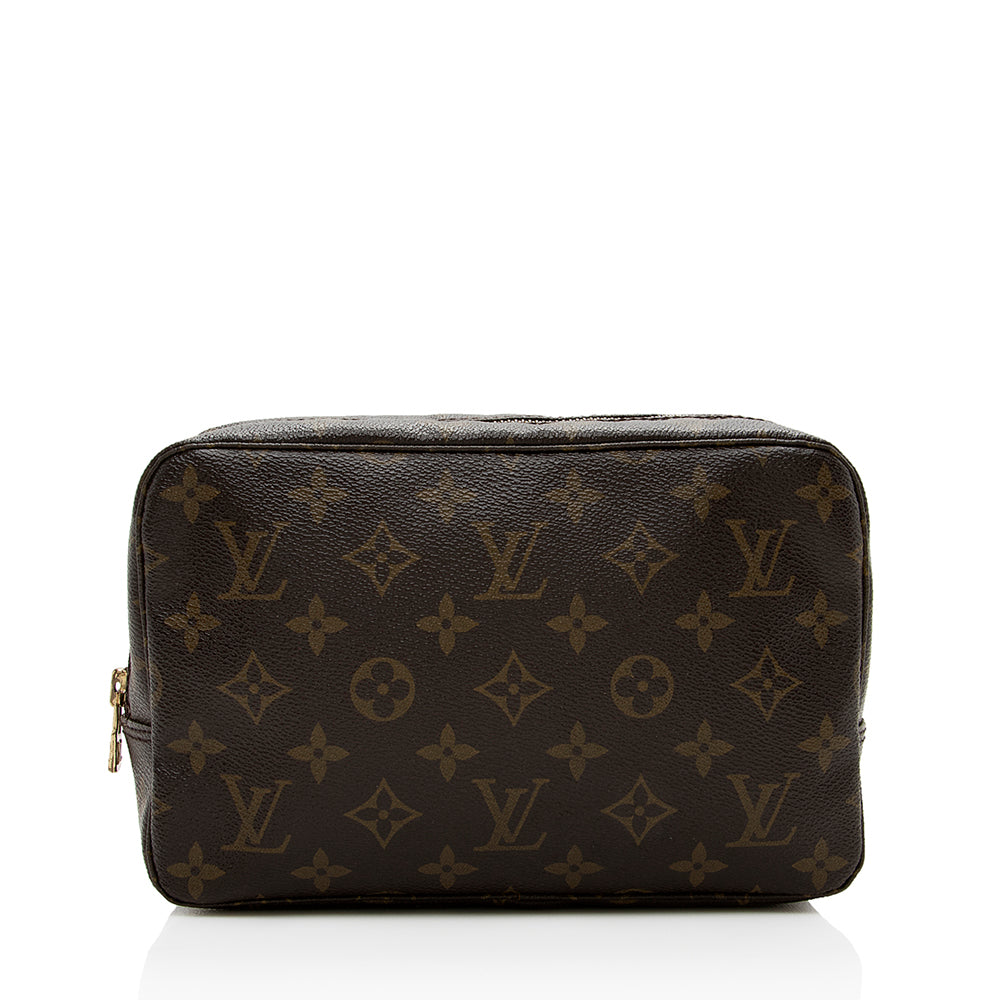 Louis Vuitton Vintage Monogram Canvas Trousse Toiletry Pouch 23 (SHF-16451)