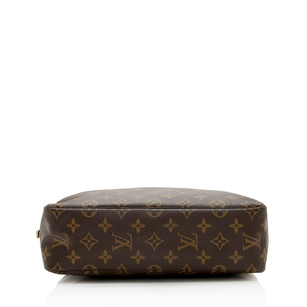 Louis Vuitton Vintage Monogram Canvas Trousse Toiletry Pouch 28 (SHF-20316)