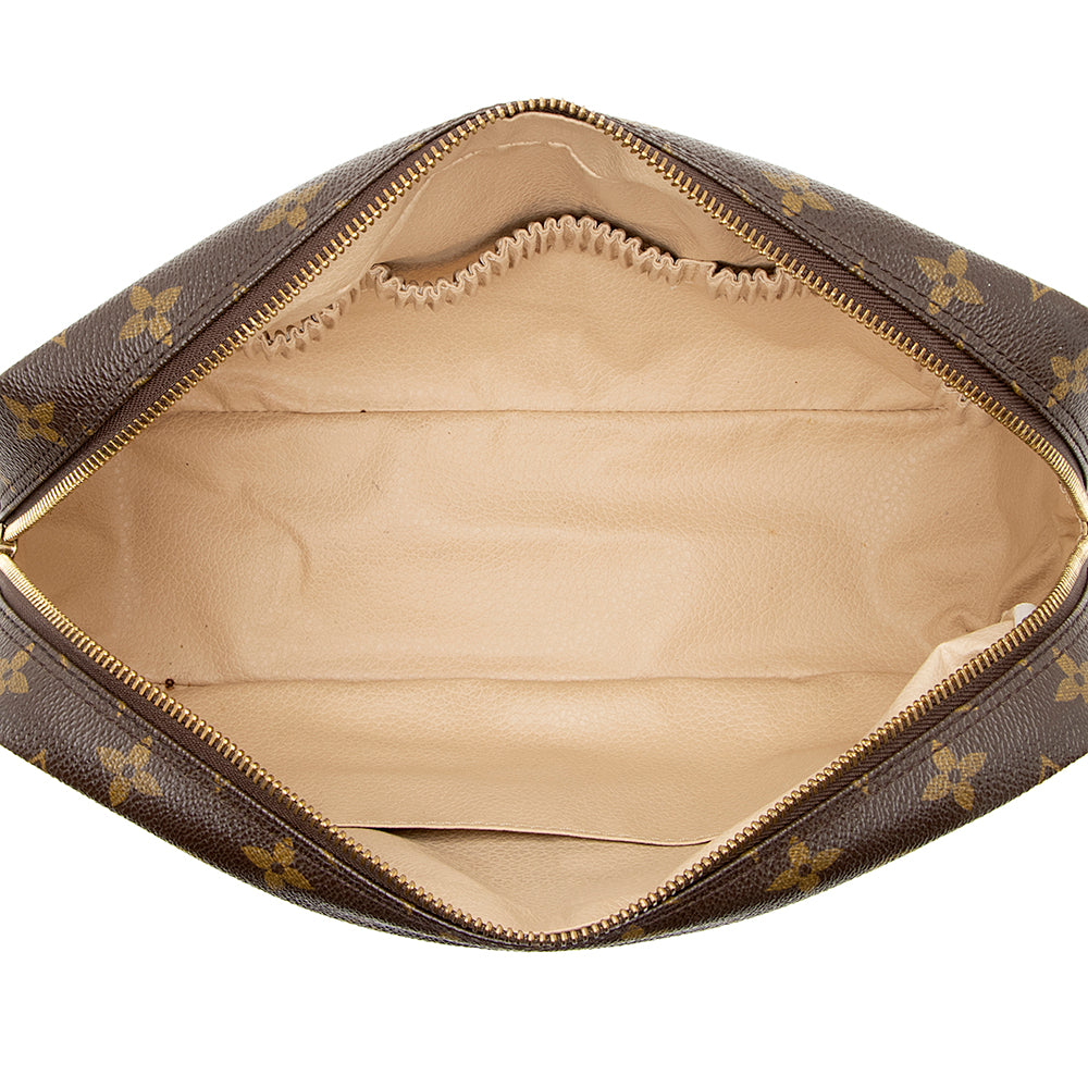 Louis Vuitton Vintage Monogram Canvas Trousse Toiletry Pouch 28 (SHF-20316)