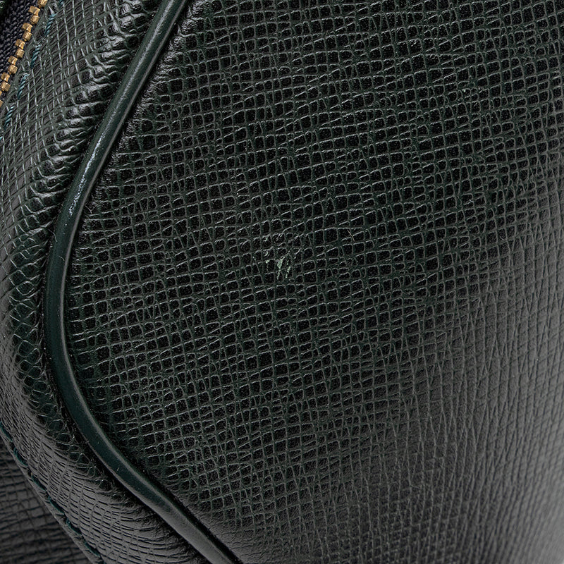 Louis Vuitton Vintage Louis Vuitton Cassiar Green Taiga Leather Large