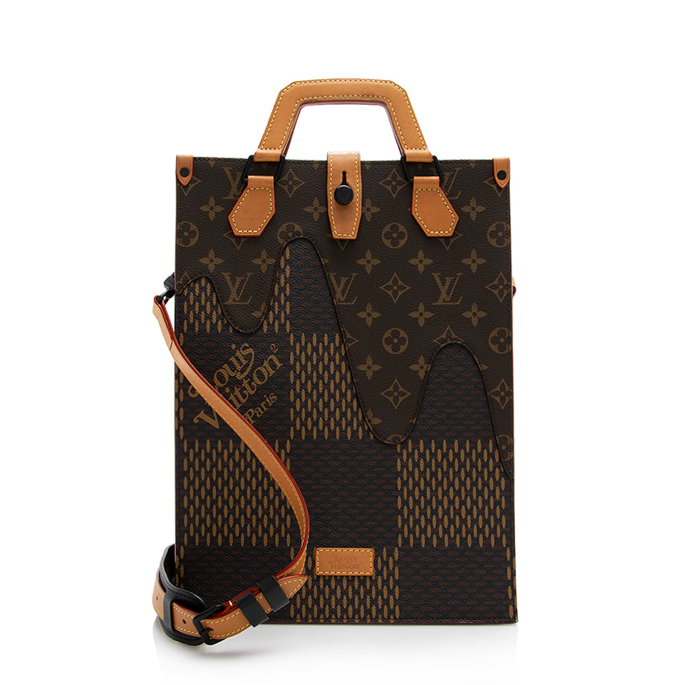 Louis Vuitton x Nigo e Sling Bag (Damier Ebene Giant Brown) Review +  Try On - VIRGIL ABLOH LV 