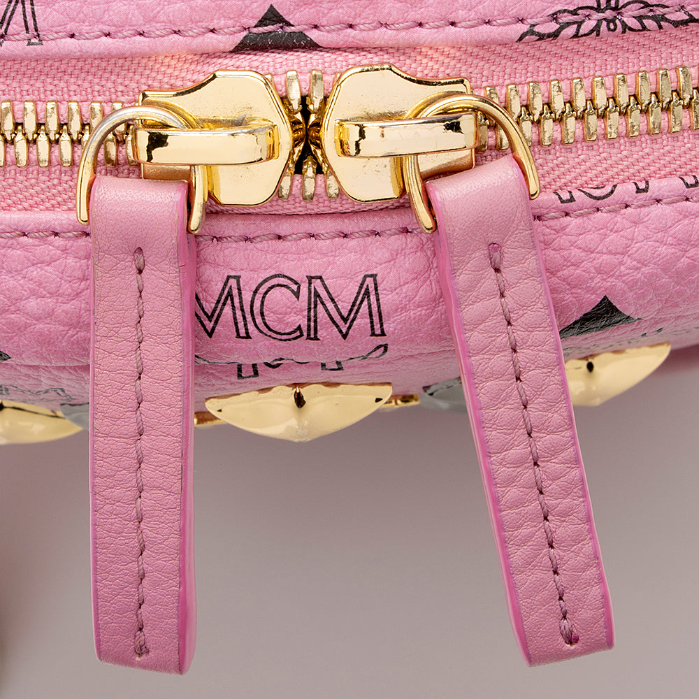 MCM Visetos Dual Stark Sprinkle Stud Medium Backpack (SHF-21514)
