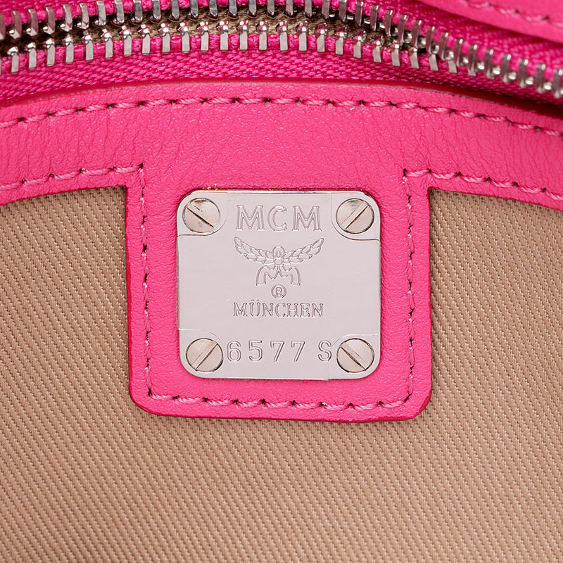 MCM Embossed Leather Millie Medium Crossbody Bag (SHF-18179)