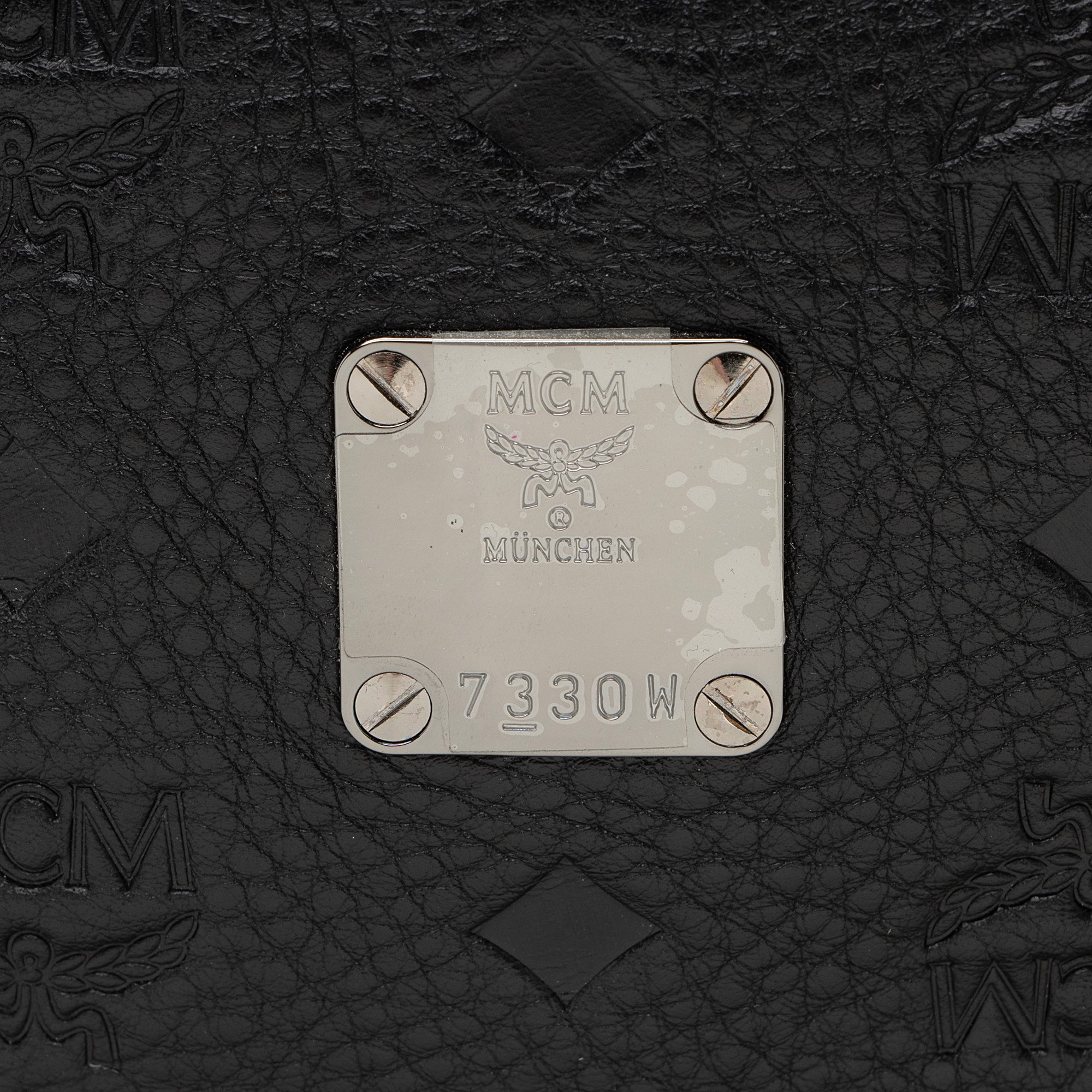 MCM Embossed Leather Ottomar Stark Small Backpack (SHF-22481)