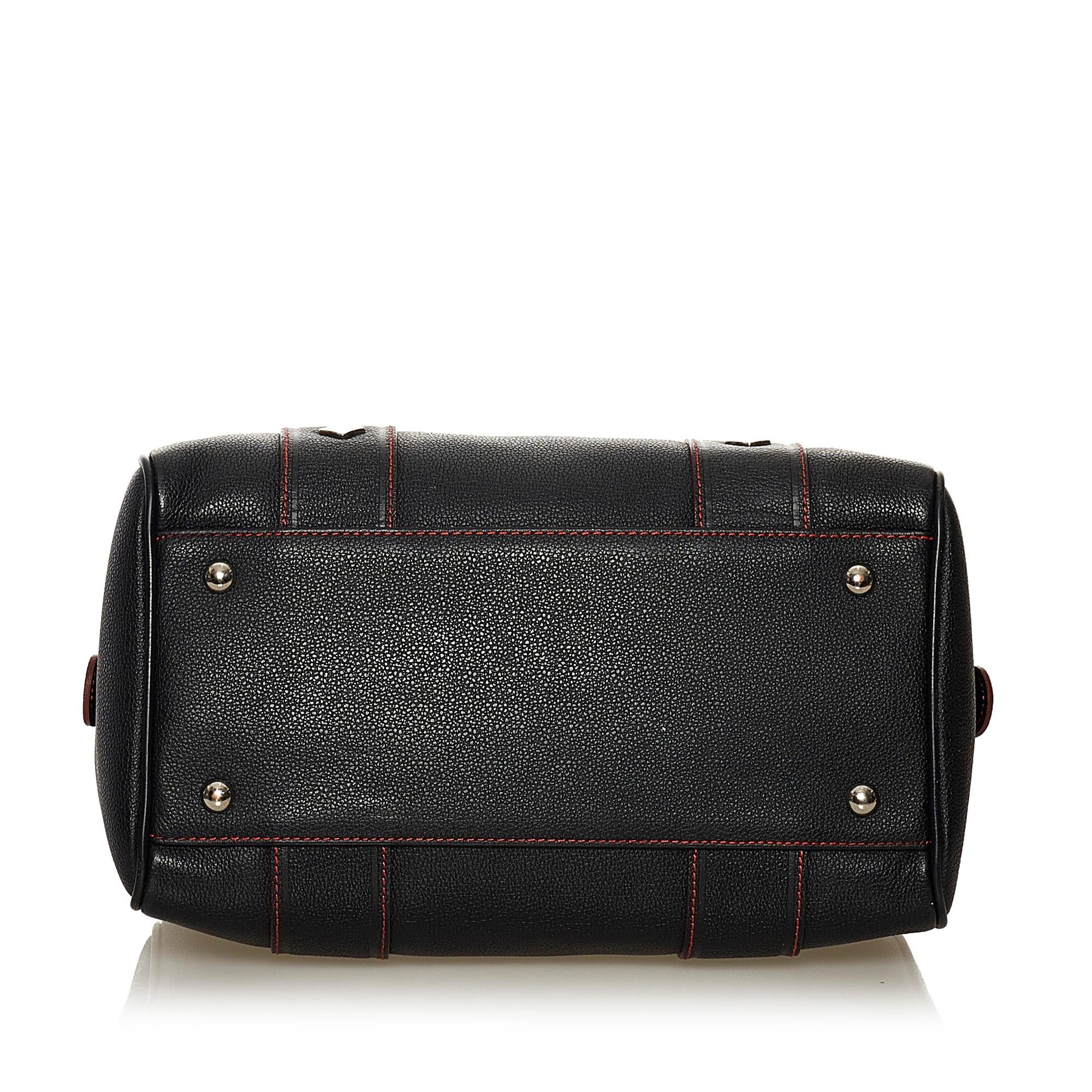 MCM Leather Boston Bag (SHG-33081)