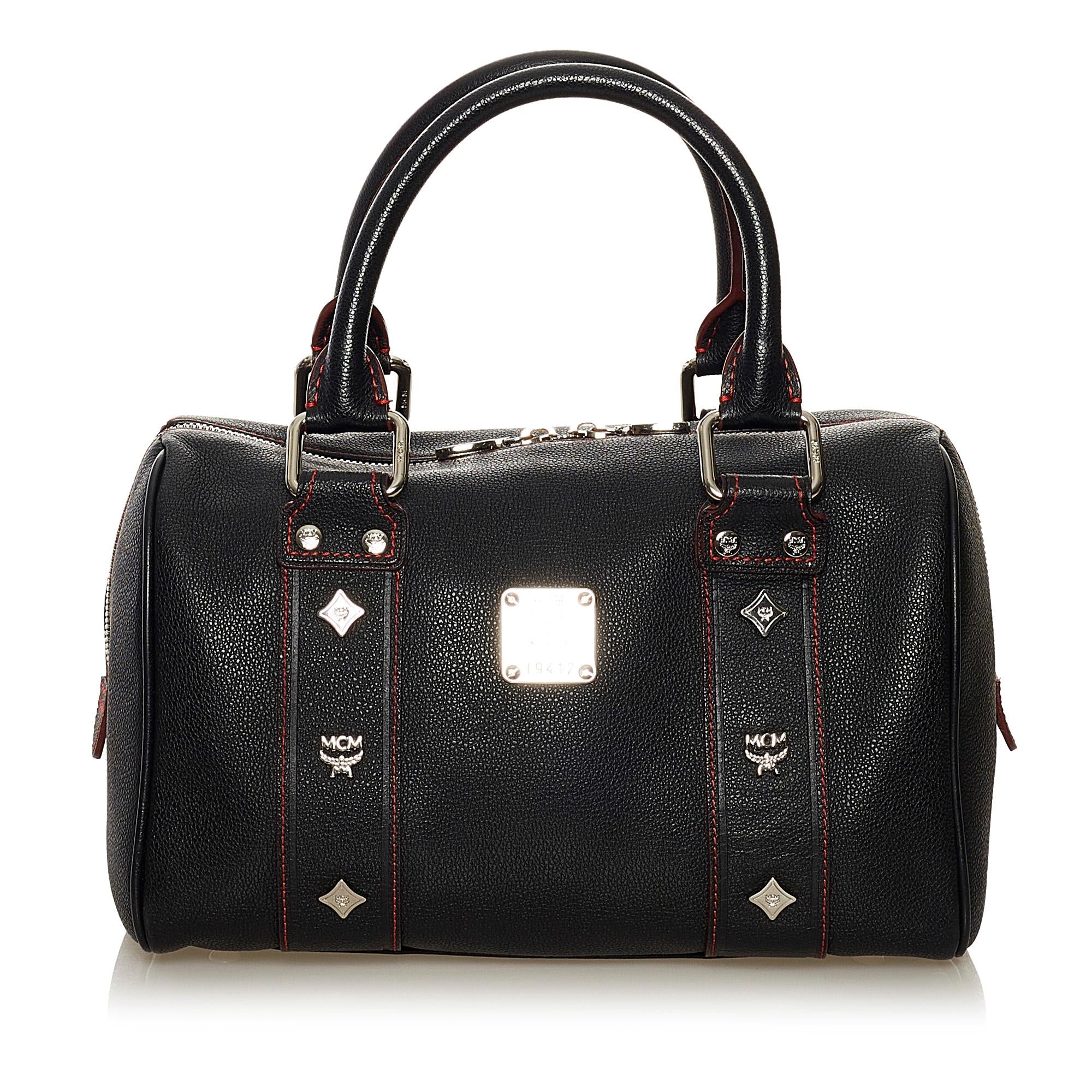 MCM Leather Boston Bag (SHG-33081)