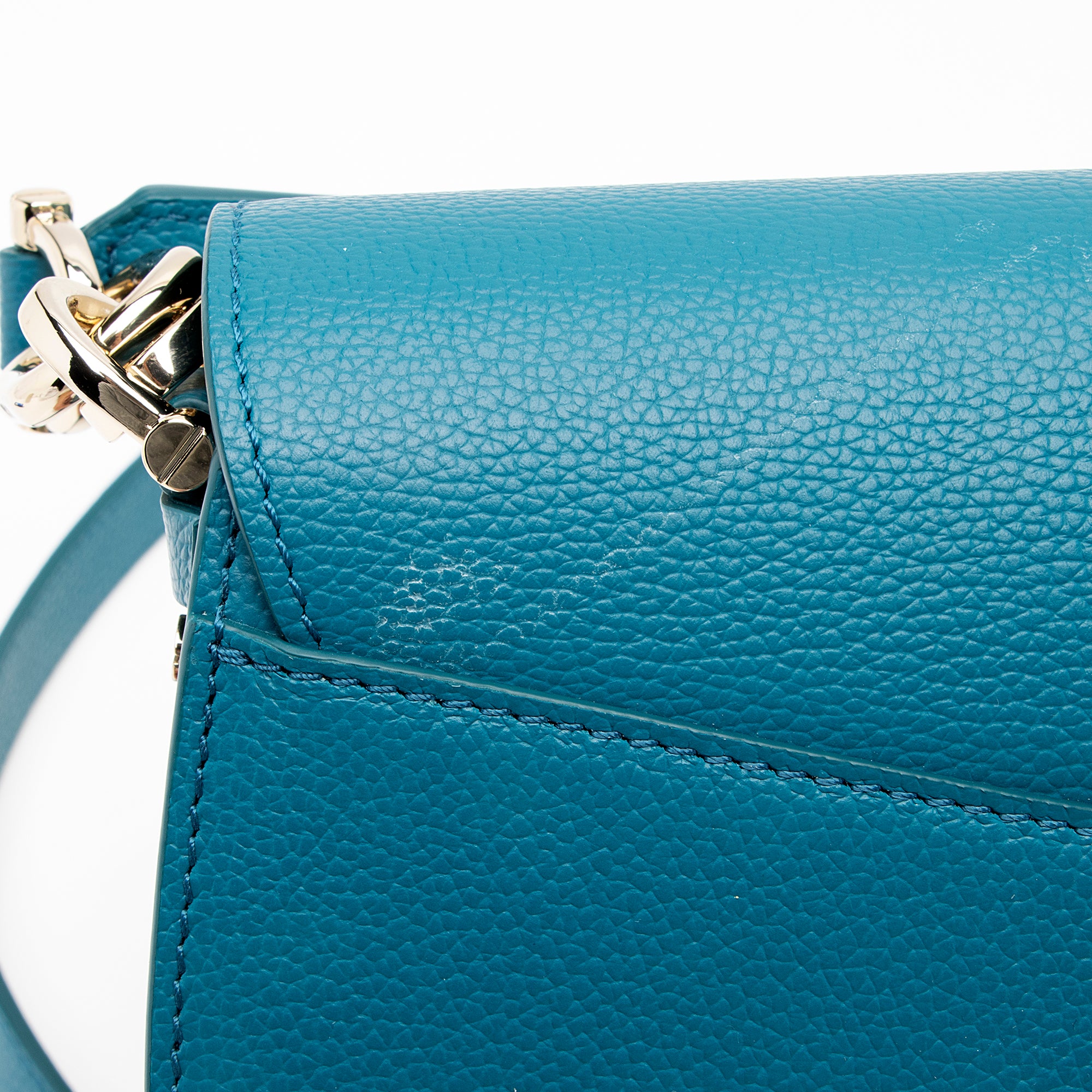 MCM Leather Colorblock Patricia Small Shoulder Bag (SHF-23483)