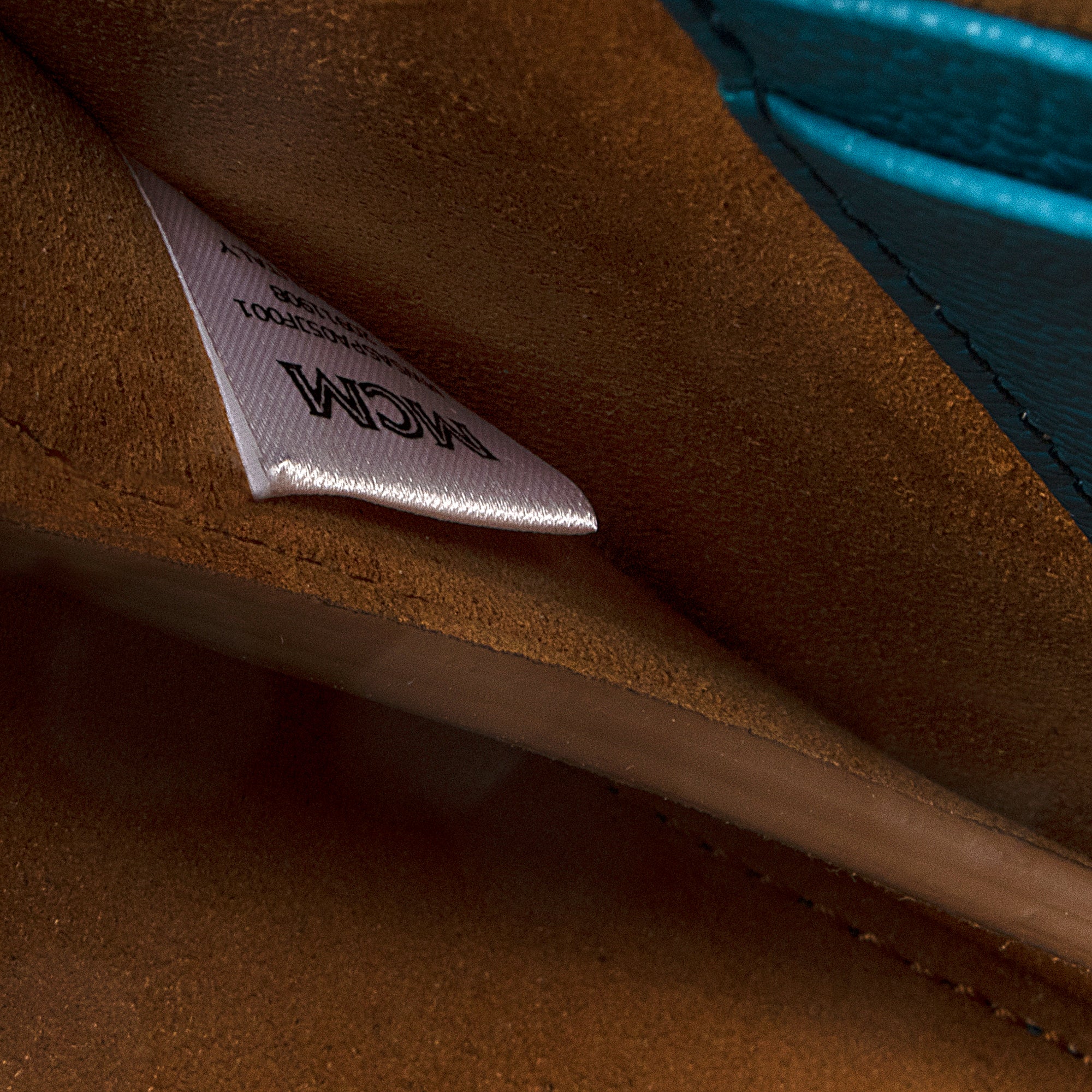 MCM Leather Colorblock Patricia Small Shoulder Bag (SHF-23483)