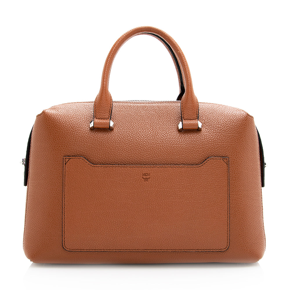 MCM Leather Ella Boston Bag (SHF-19289)