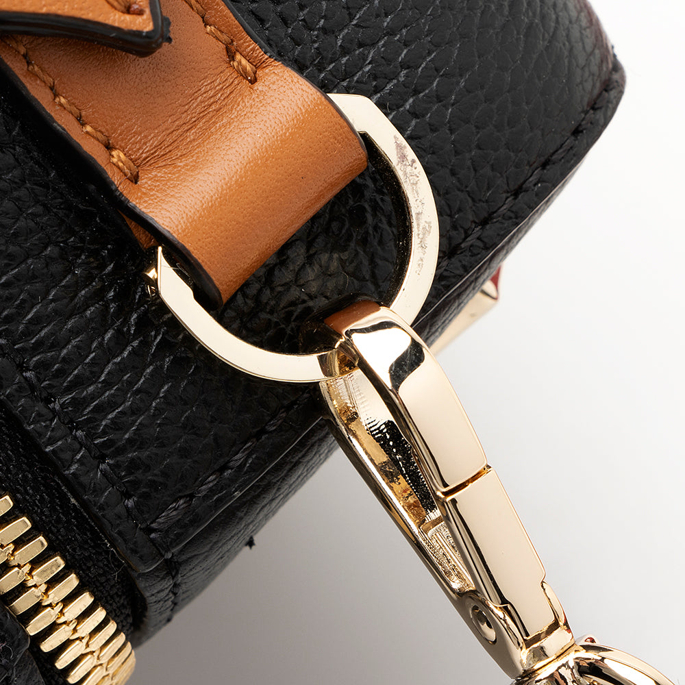 MCM Leather Milano Boston 18 Shoulder Bag (SHF-19819)