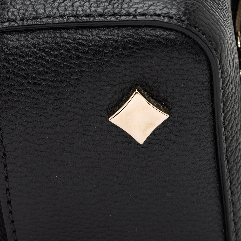 MCM Leather Milano Boston 18 Shoulder Bag (SHF-19819)