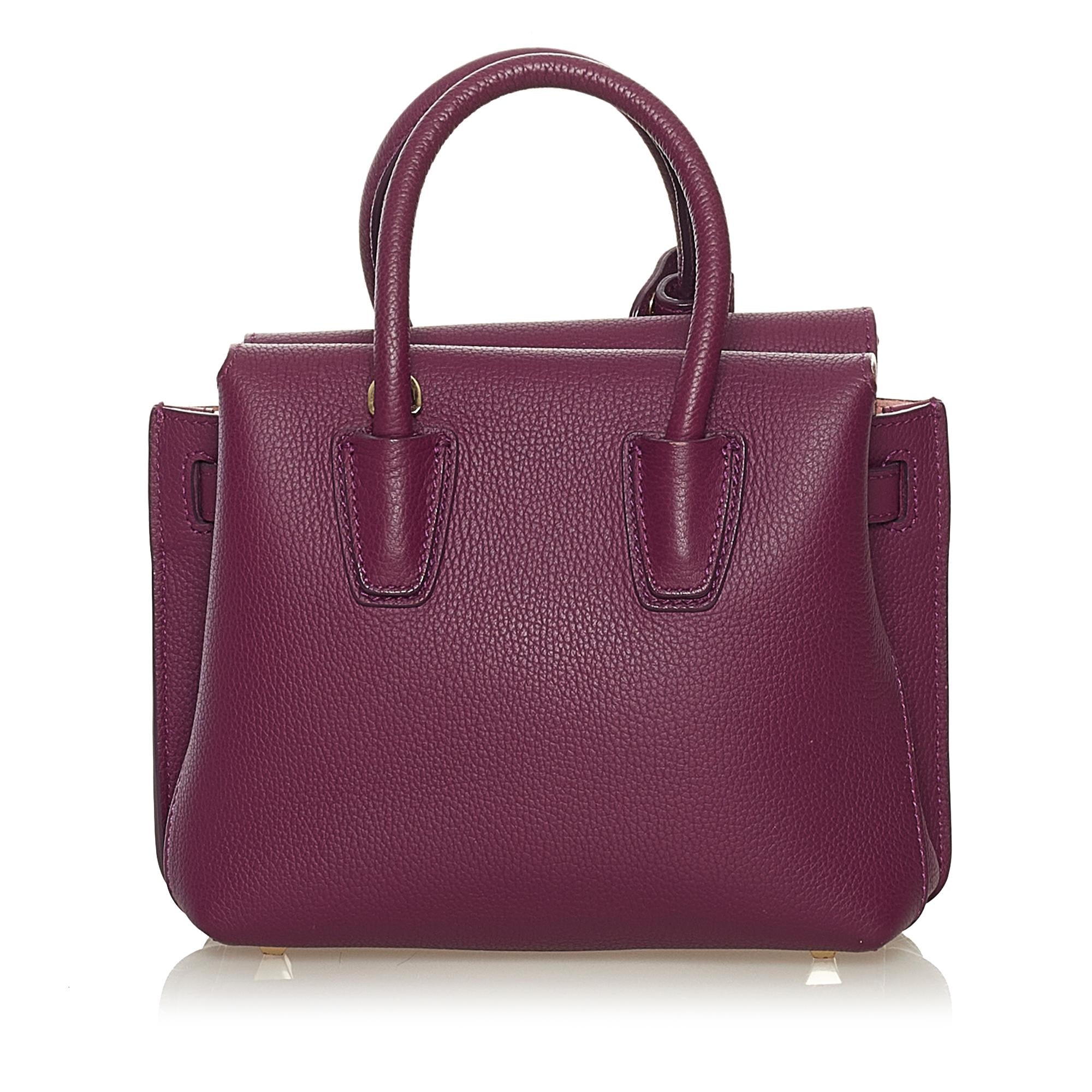 MCM Milla Leather Satchel (SHG-34896)