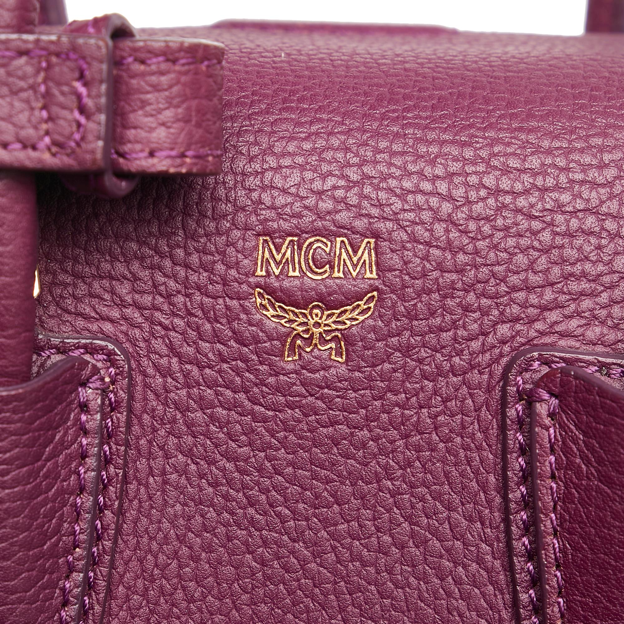 MCM Milla Leather Satchel (SHG-34896)
