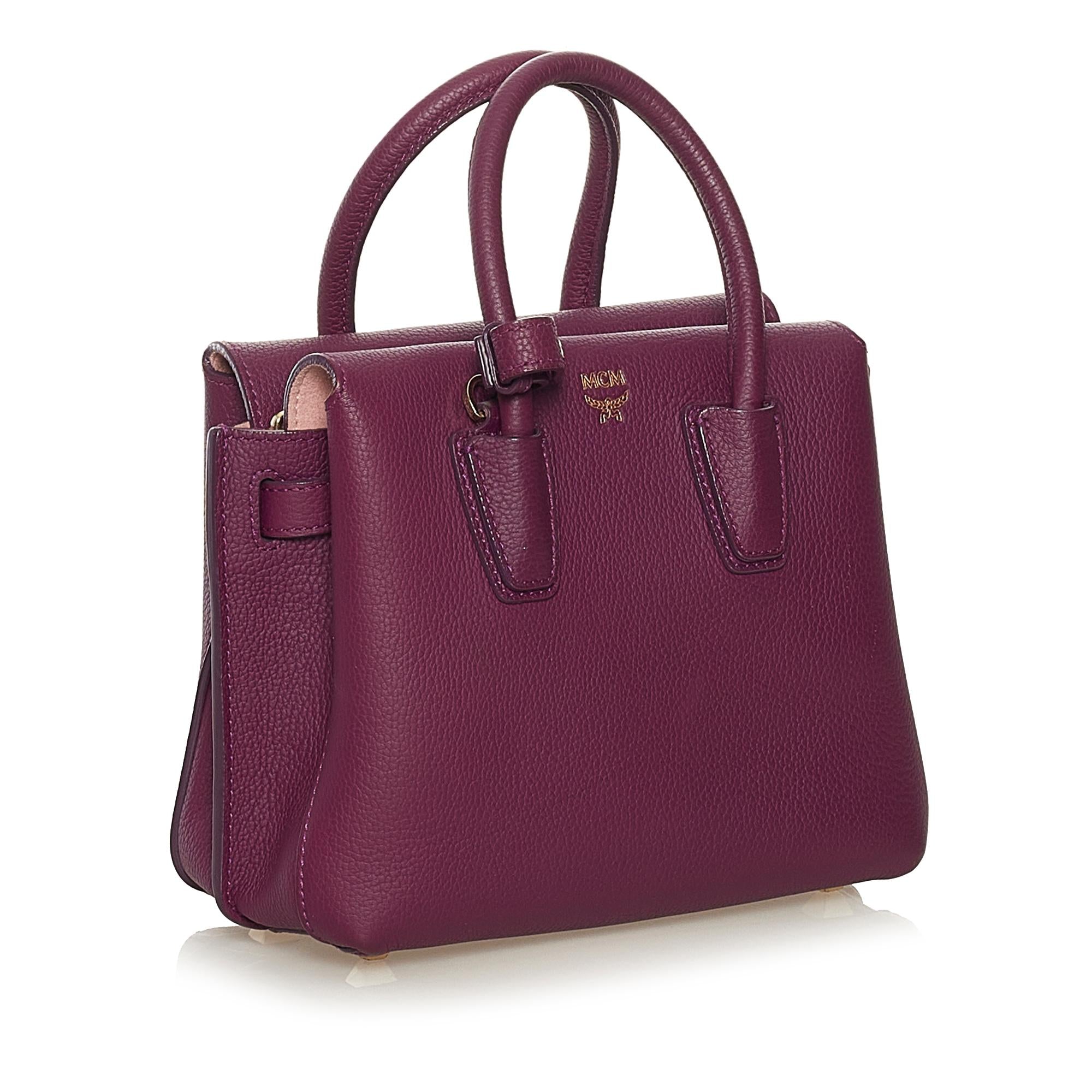 MCM Milla Leather Satchel (SHG-34896)
