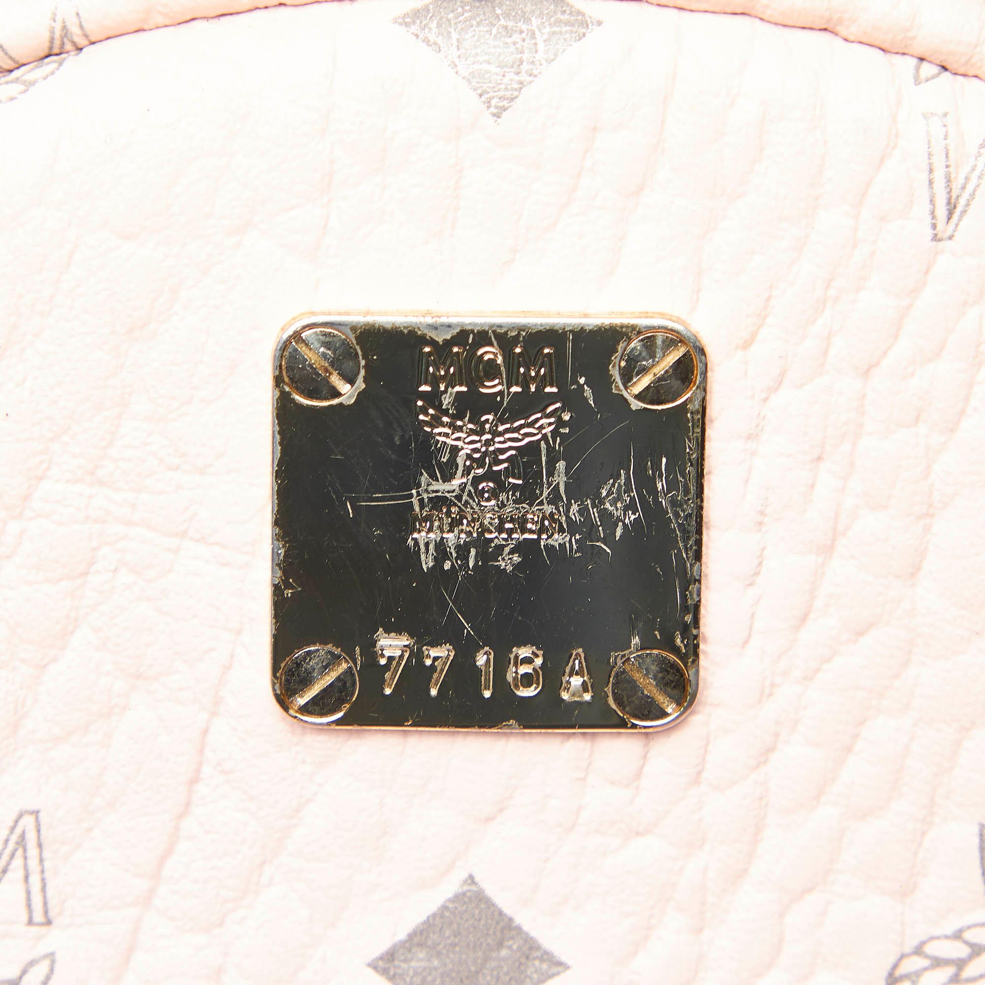 MCM Mini Visetos Leather Backpack (SHG-32175)