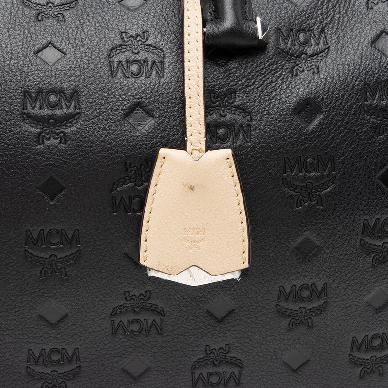 MCM Essential Boston In Monogram Leather