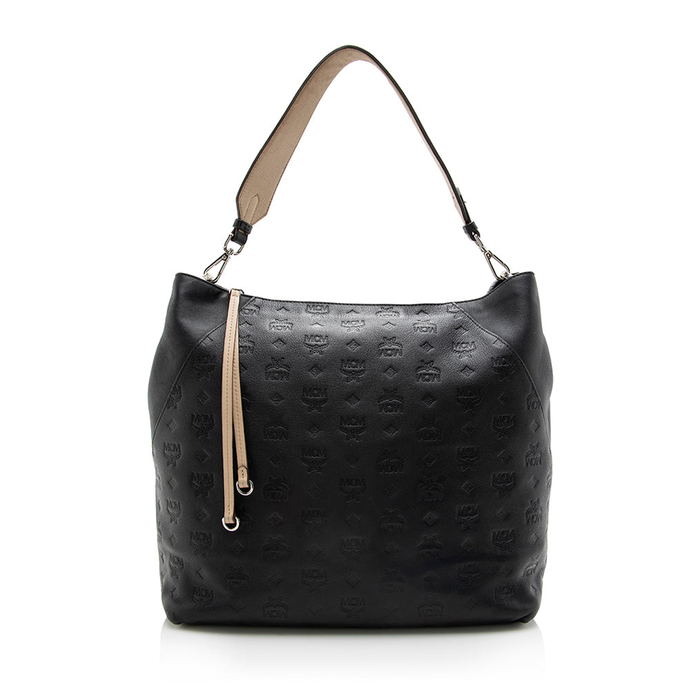 MCM Monogram Leather Klara Hobo - FINAL SALE (SHF-17158)