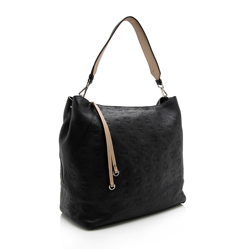 MCM Monogram Leather Klara Hobo - FINAL SALE (SHF-17158)