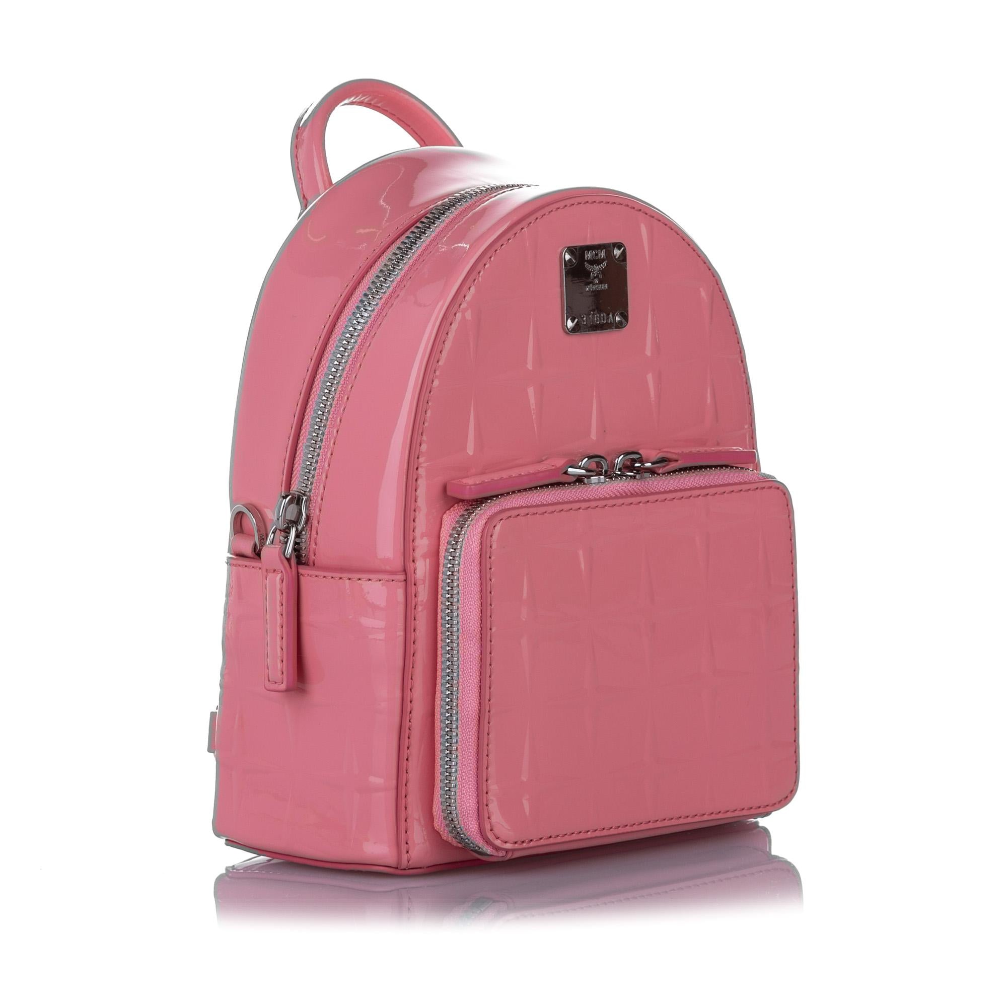 MCM Patent Leather Backpack (SHG-32321)