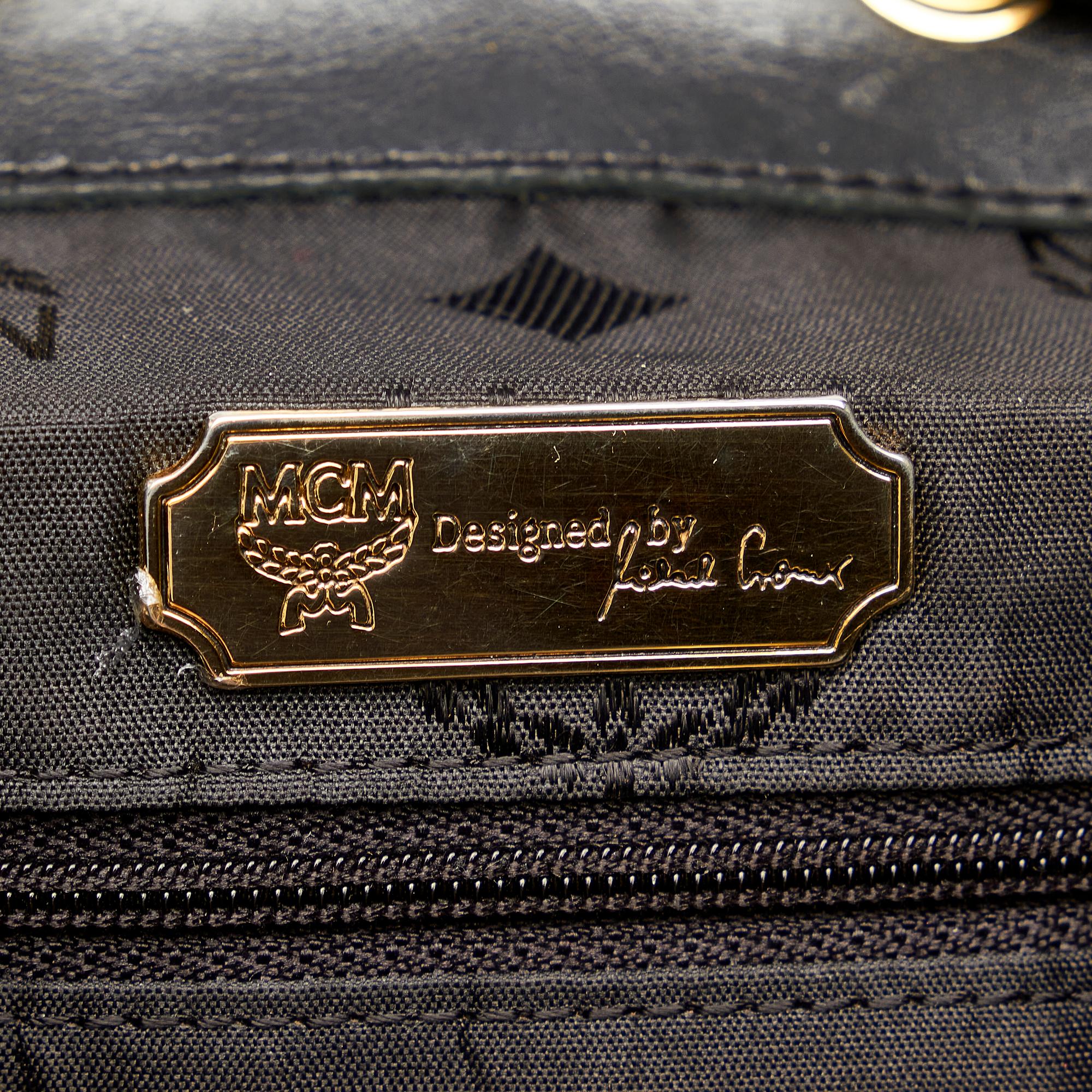 MCM Quilted Studded Visetos Leather Backpack (SHG-37895)