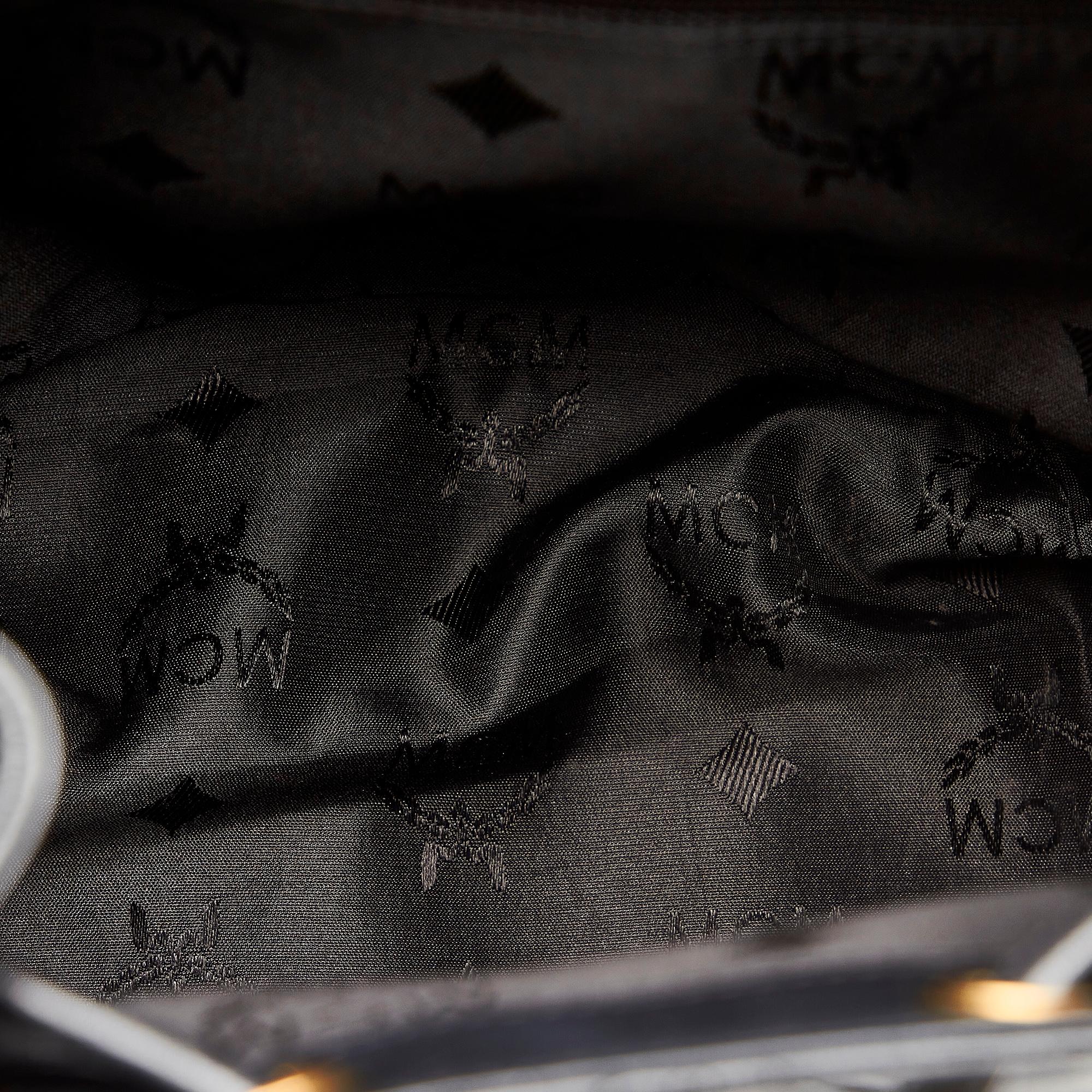 MCM Quilted Studded Visetos Leather Backpack (SHG-37895)