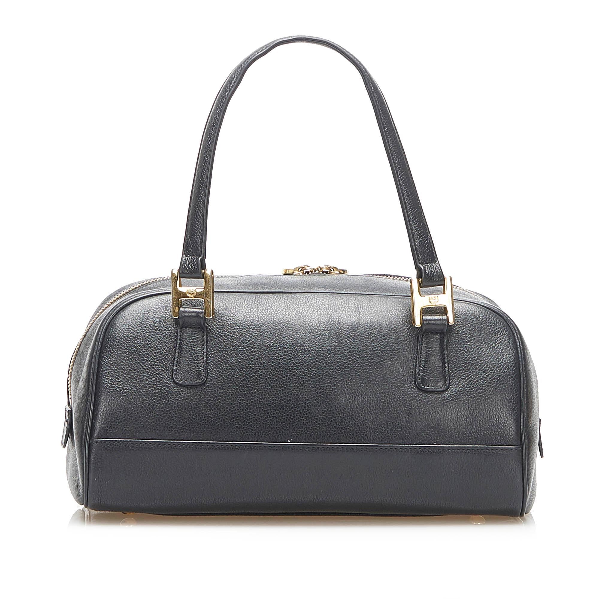 MCM Studded Leather Handbag (SHG-22327)