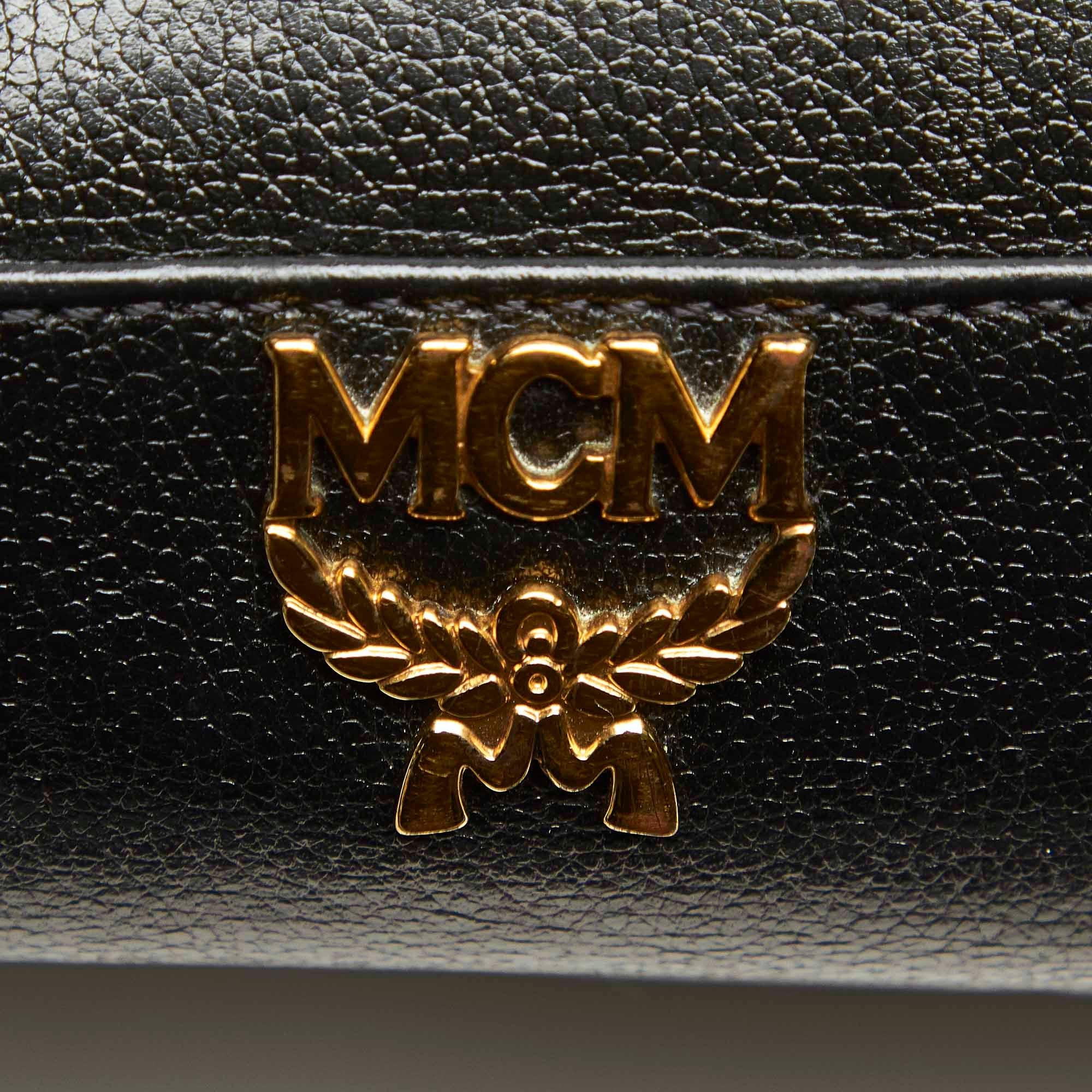 MCM Studded Leather Handbag (SHG-22327)
