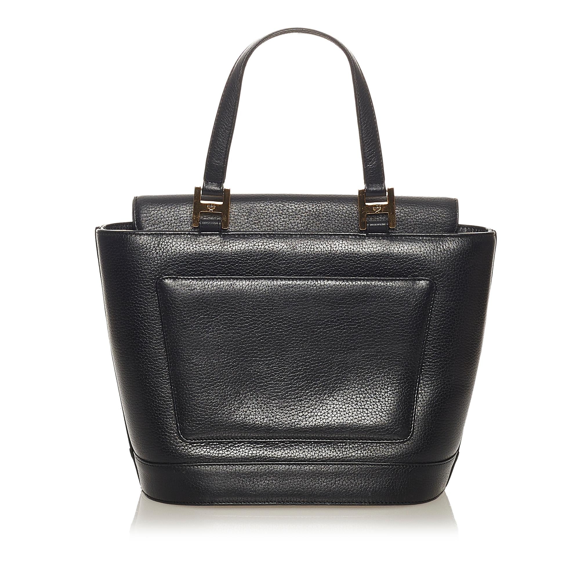 MCM Studded Leather Handbag (SHG-37891)