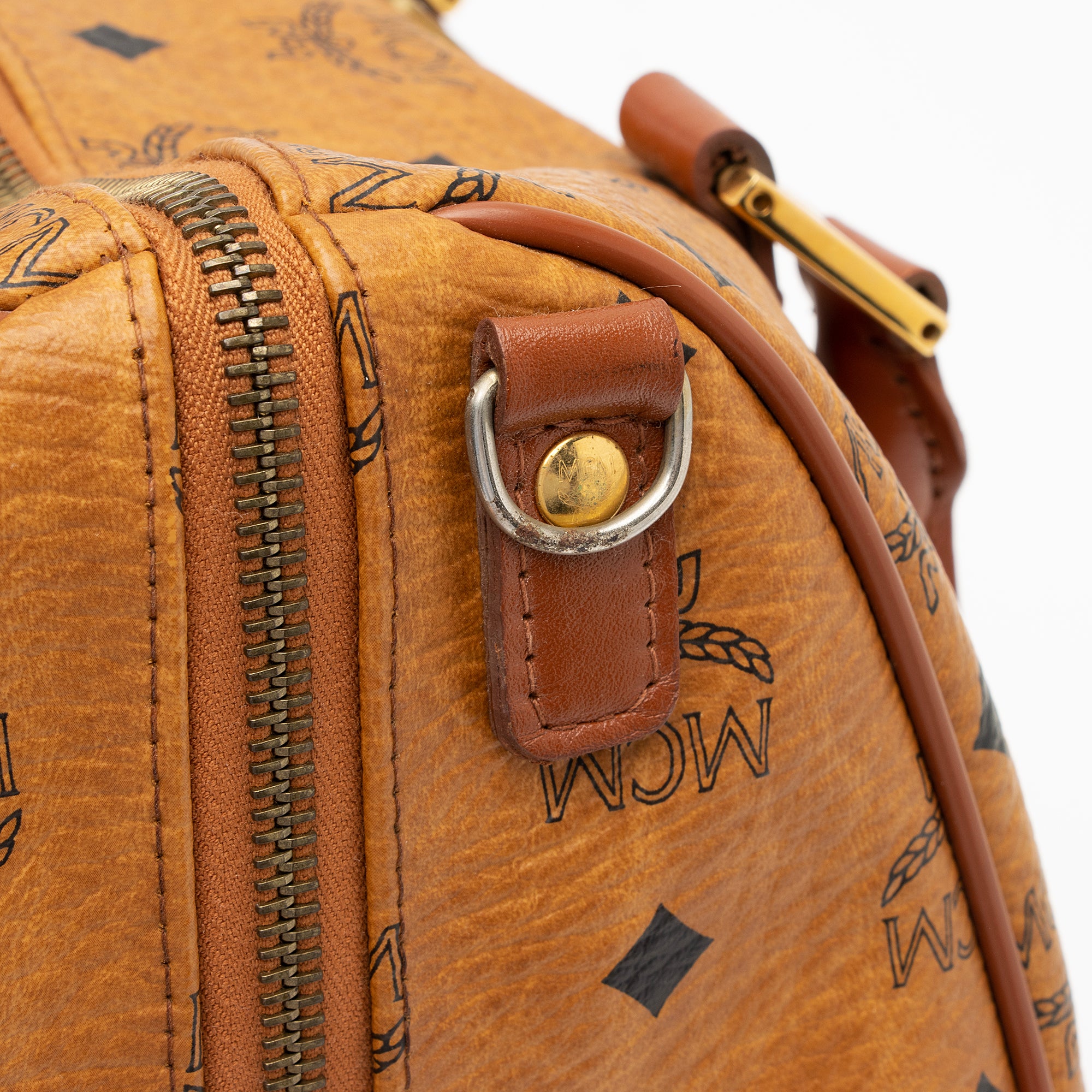 MCM Vintage Visetos Boston Bag (SHF-23874)