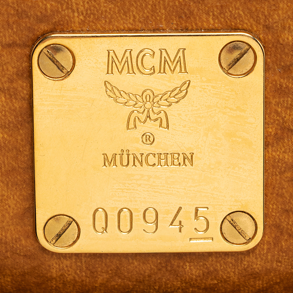 MCM Vintage Visetos Front Pocket Small Satchel (SHF-21037)