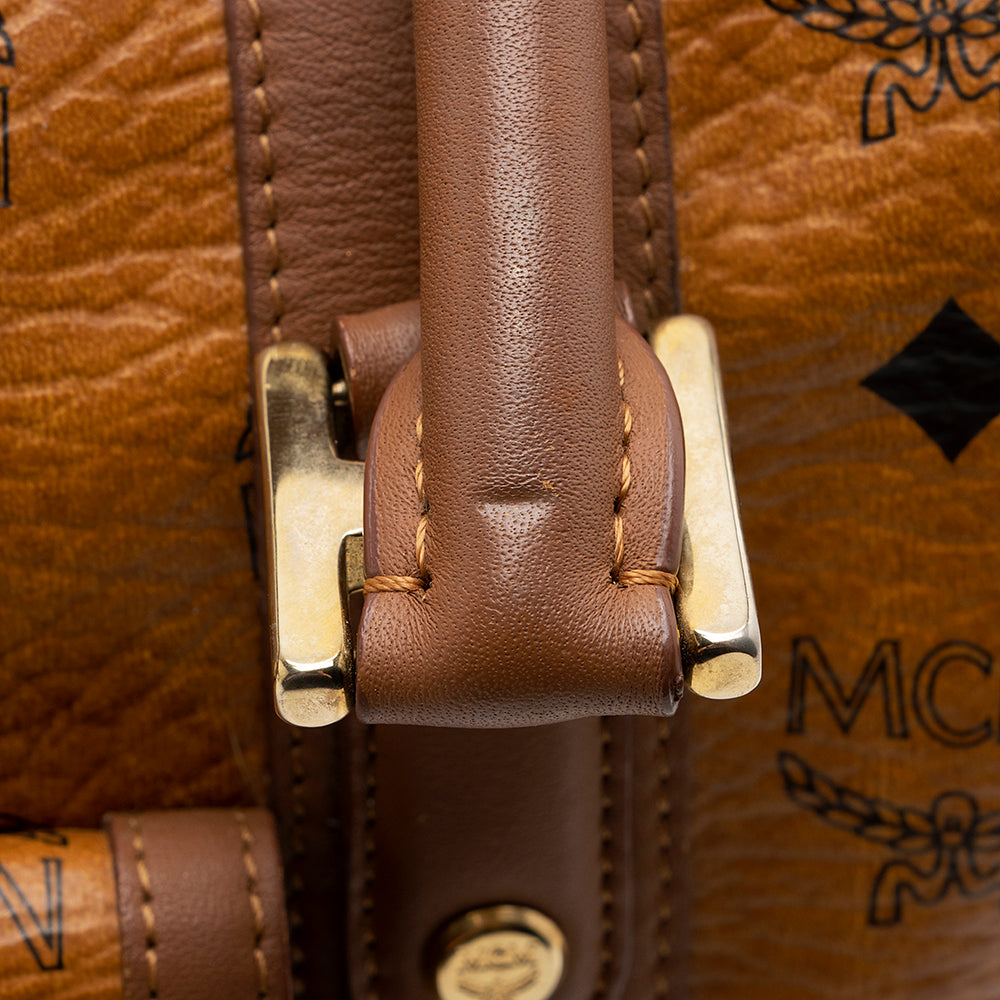 MCM Vintage Visetos Front Pocket Small Satchel (SHF-21037)