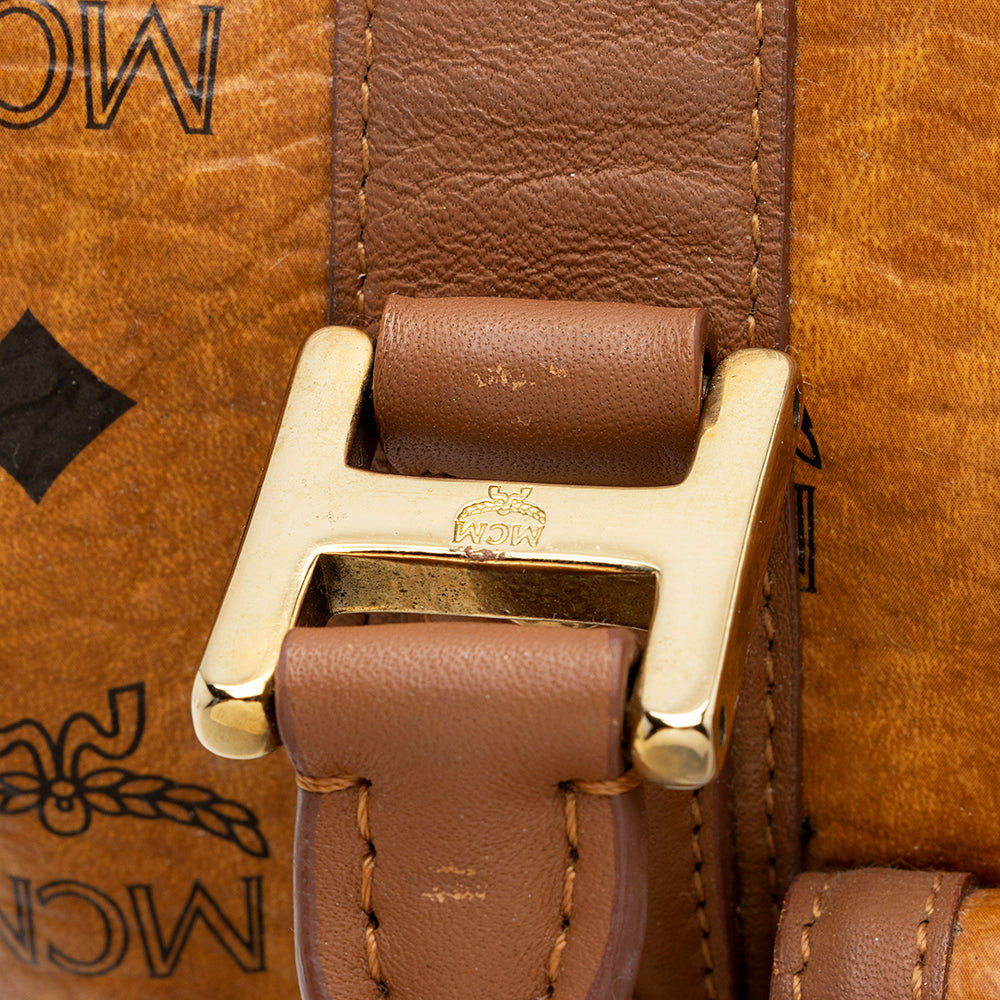 MCM Vintage Visetos Front Pocket Small Satchel (SHF-21037)