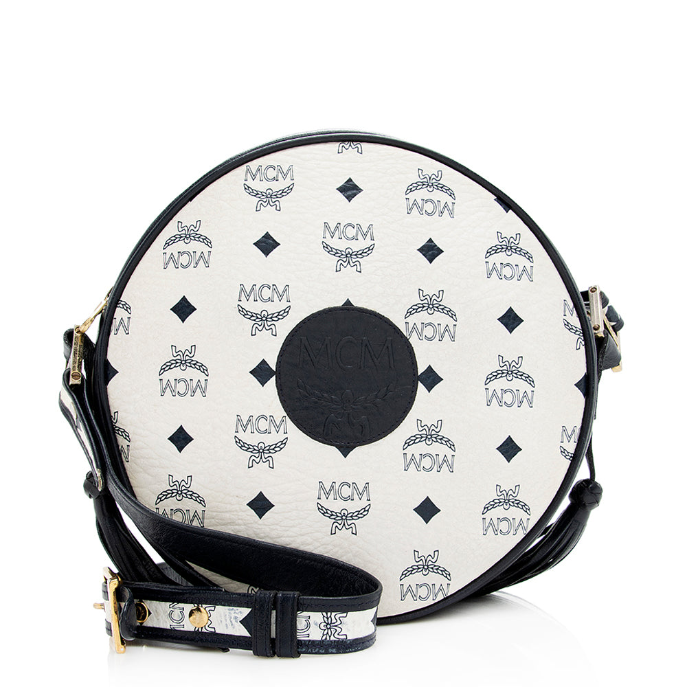MCM Vintage Visetos Tambourine Tassel Shoulder Bag (SHF-20746