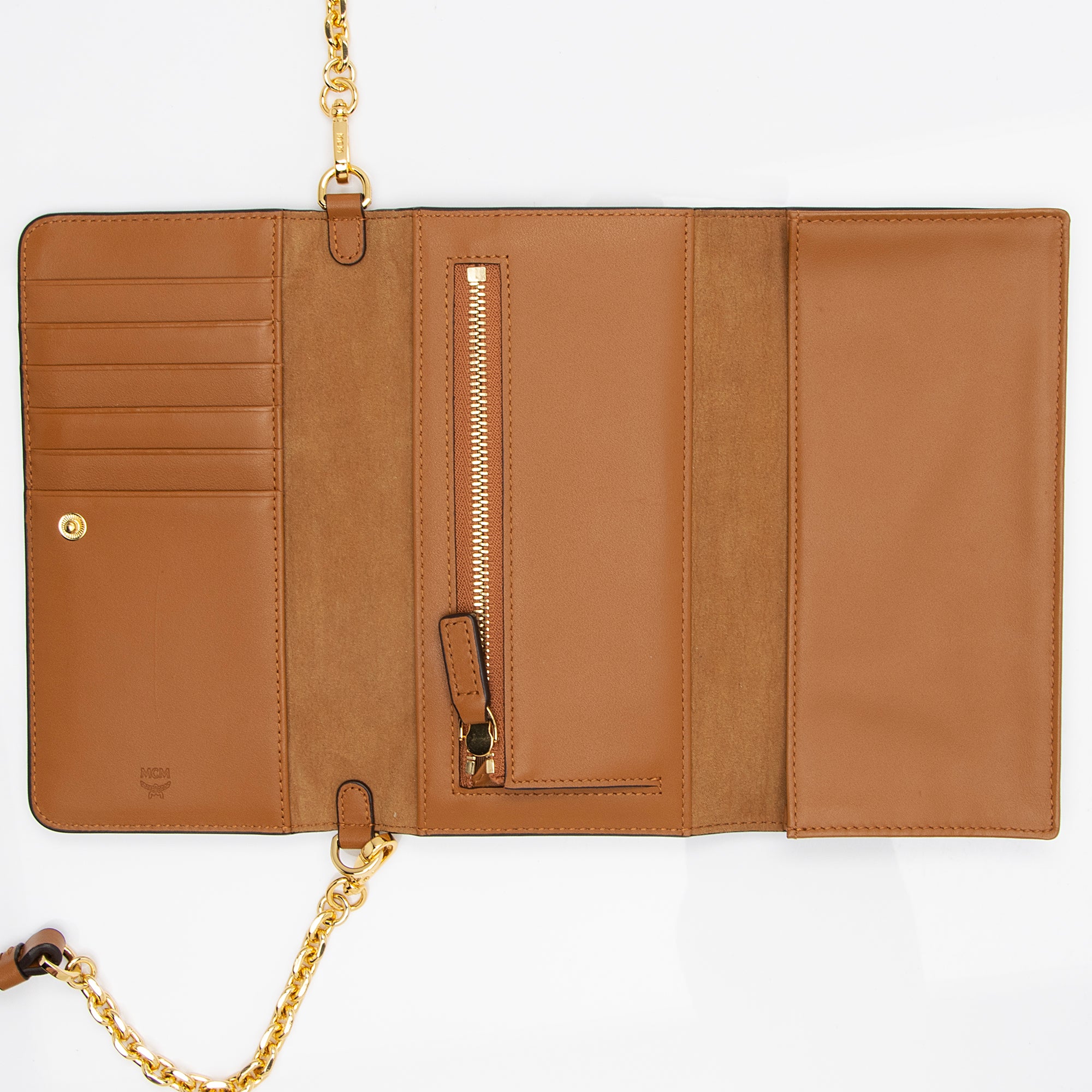 MCM Visetos Aren Large Wallet on Chain Bag (SHF-23480)