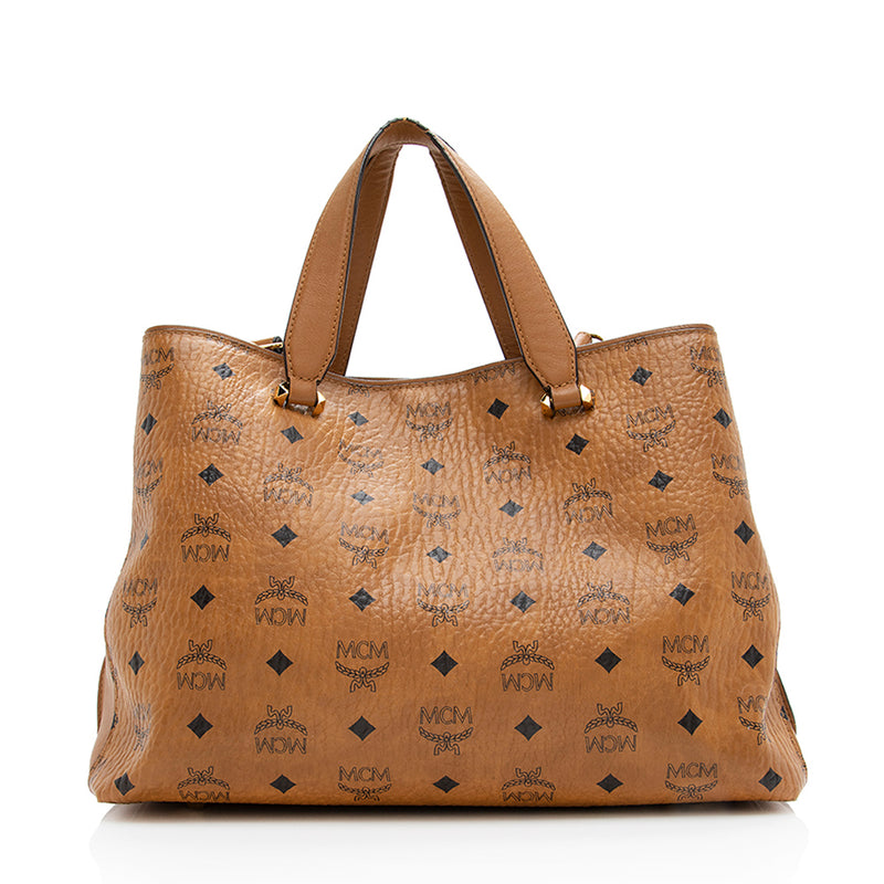 Miu Miu Brown Grain Leather Designer Tote Hand Bag Purse Size L
