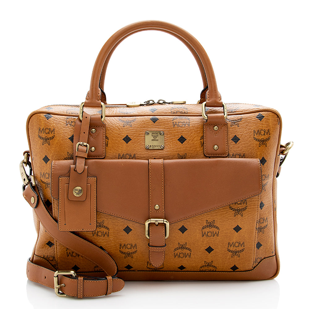 MCM Visetos Laptop Bag (SHF-17985)