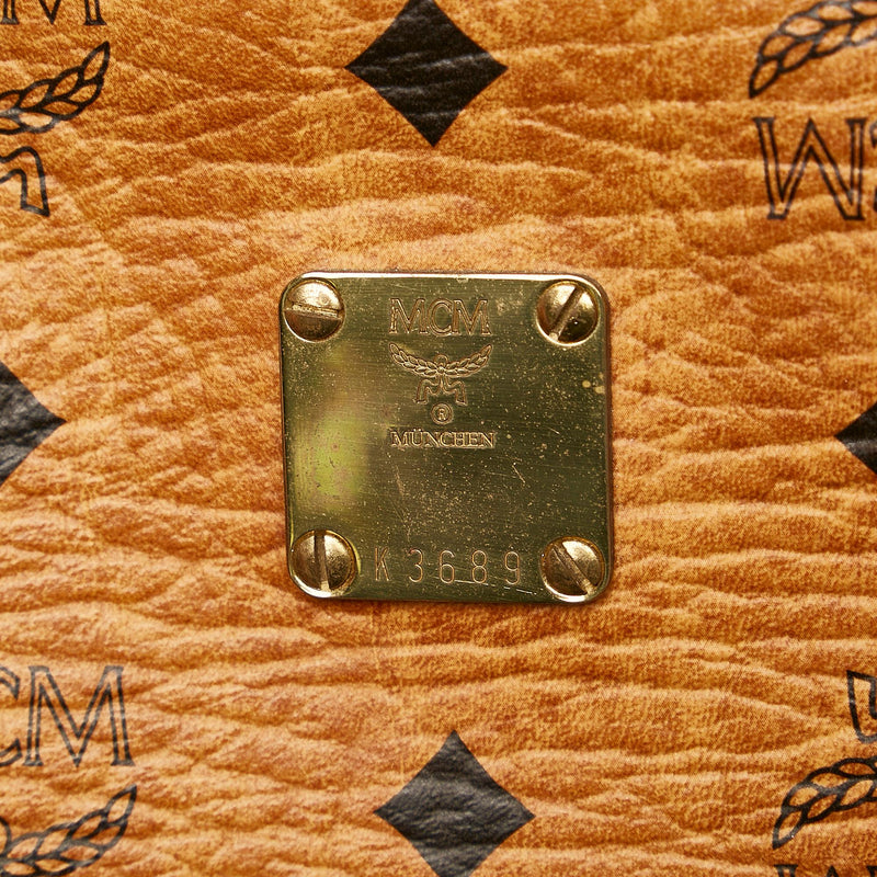MCM Visetos Leather Boston Bag (SHG-25617)
