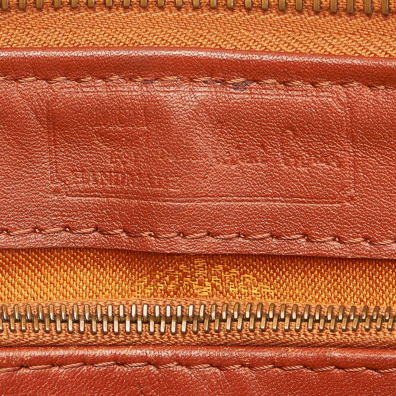 MCM Visetos Leather Boston Bag (SHG-27506)